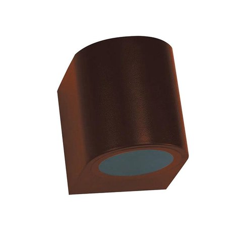Arandela Externa e Interna Dots Marrom Corten Bella 08cm para 1 Lâmpada GU10 Dicroica MR16 -