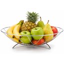 Ver imagem 1 de Fruteira Simples Metal Cromado - Fruteira de Mesa - Estilosa Cromada Design Lindo Cromado - Aramado