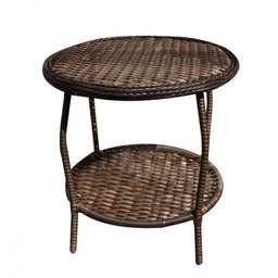 Conjunto de Poltronas Fibra Sintética Bali - 4 Poltronas + 1 Mesa Centro - Tecido Revieira Marrom - 3