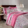 Kit Cobre Leito Matelassê Casal Queen Size Sophia Rosa 180 fios - 100% Algodão - Artex - 1