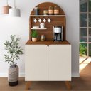 Ver imagem 2 de Aparador Cantinho Cafe 2 Portas 80 Cm 4631 Cedro Off White Arly