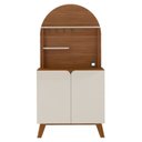 Ver imagem 5 de Aparador Cantinho Cafe 2 Portas 80 Cm 4631 Cedro Off White Arly