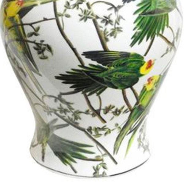 Potiche em Cerâmica Pássaros 43 cm x 23 cm - 3