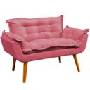 Ver imagem 1 de Namoradeira Decorativa para Sala Recepção Consultório Escritório Manicure Alice Suede