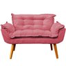 Namoradeira Decorativa para Sala Recepção Consultório Escritório Manicure Alice Suede - 3