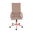 Ver imagem 2 de Cadeira de Escritório Giratoria Eames Caramelo - Alta - Rose Gold