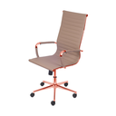 Ver imagem 1 de Cadeira de Escritório Giratoria Eames Caramelo - Alta - Rose Gold