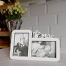 2 Porta Retratos Personalizado Presente Criativo Mãe Pai:Branco e Preto - 4