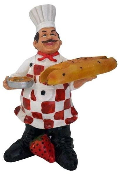 Escultura Decorativa Chef De Cozinha Jos - 1