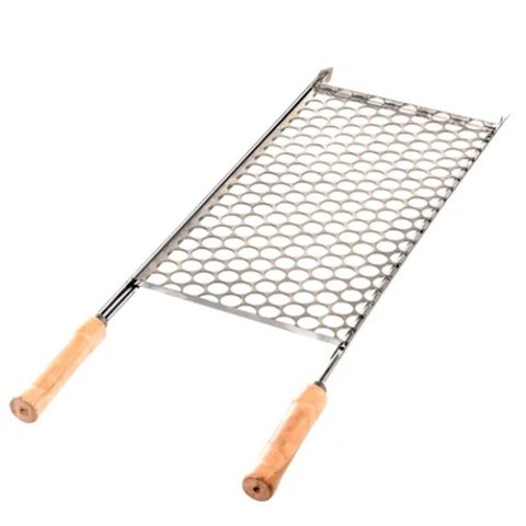 Grelha Moeda Inox Churrasqueira Linha Churrasco Tamanho 74 X 48cm Utimil