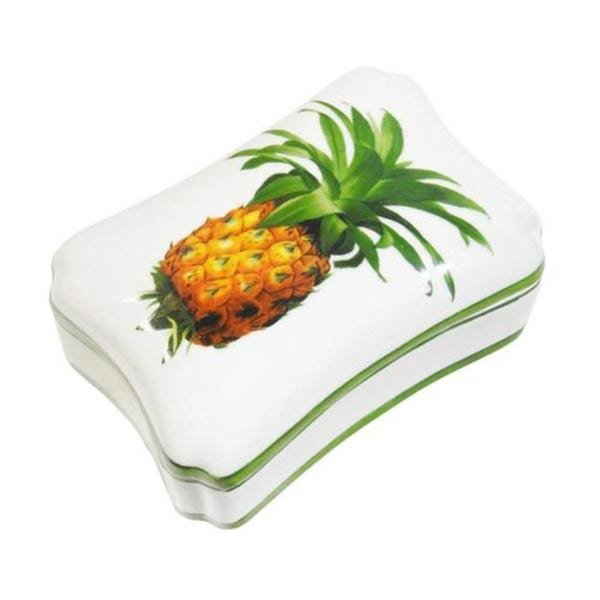 Caixa em Cerâmica Abacaxi 9 cm x 18 cm x 14 cm - 1