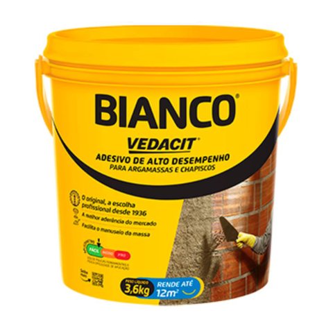 Aditivo para Chapisco Vedacit Bianco Galão 3,6kg