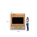 Ver imagem 5 de Rack com Painel para TV até 75 Polegadas com LED Modular Marrom 221x200cm Magnum