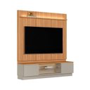 Ver imagem 2 de Rack com Painel para TV até 75 Polegadas com LED Modular Marrom 221x200cm Magnum