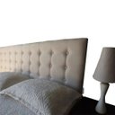 Ver imagem 4 de Cabeceira Cama Box Solteiro Botonê 15 Suede Liso Bege 90X60 RBL