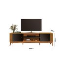 Ver imagem 2 de Rack Grécia 2 Portas 200cm Tv 75 Polegadas Ripado Lateral