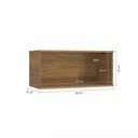 Ver imagem 5 de Armário Aéreo Celeste Kappesberg 100% Mdf 1 Porta Basculante Nogueira 80cm