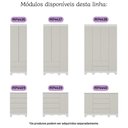 Ver imagem 6 de Cômoda Infantil 125cm 2 Portas e 4 Gavetas Dengo Multimóveis Mp4440 Branco/off White