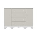 Ver imagem 7 de Cômoda Infantil 125cm 2 Portas e 4 Gavetas Dengo Multimóveis Mp4440 Branco/off White