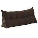 Ver imagem 1 de Almofada Cabeceira Suede Marrom 140cm - Vallisa Decor
