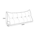 Ver imagem 4 de Almofada Cabeceira Suede Marrom 140cm - Vallisa Decor