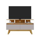 Ver imagem 4 de Rack com Gavetas Rubi 1,2 120cm Naturalle e Off White Bechara Móveis
