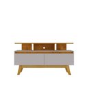 Ver imagem 5 de Rack com Gavetas Rubi 1,2 120cm Naturalle e Off White Bechara Móveis