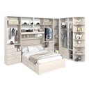 Ver imagem 2 de Dormitório Queen Size Completo 1222 Carvalho Claro