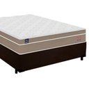 Ver imagem 5 de Cama Box Casal Suede + Colchão Lis Molas Ensacadas Plumatex 138x188x64cm Cor:marrom