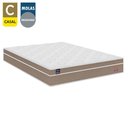 Ver imagem 2 de Cama Box Casal Suede + Colchão Lis Molas Ensacadas Plumatex 138x188x64cm Cor:marrom