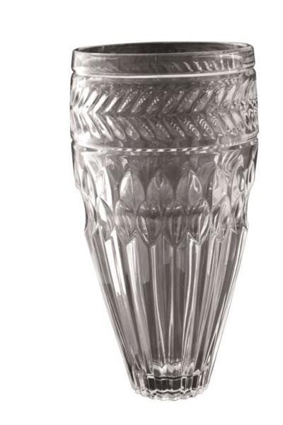 Vaso em Cristal Lapidado Com Alta Refração Citrino - 1