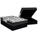 Ver imagem 1 de Conjunto Box Baú Casal: Colchão Espuma Luckspuma D28 Celebrity Black + Base Crc Suede Black(