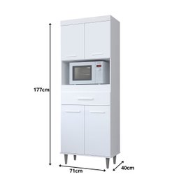 Armário para Cozinha Branco - Cozinha Duda - 3
