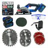 Serra Circular 48v 2 Baterias 20000 Mah + Lâminas e Maleta Ideal Madeira, Azulejos, Pisos e Outros - 2