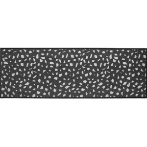 Passadeira para Cozinha Cleankasa 50cm X 1,2m Terrazzo Black Kapazi