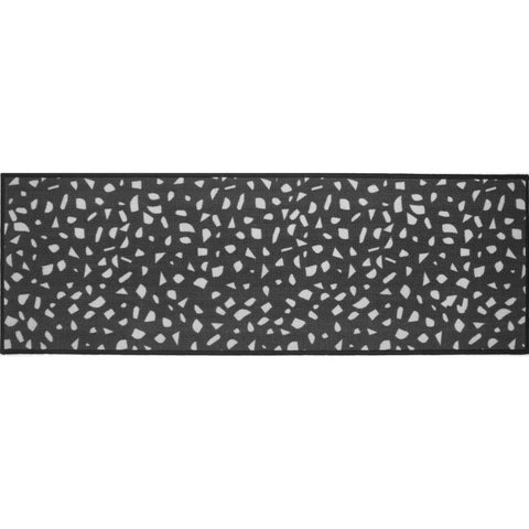 Passadeira para Cozinha Cleankasa 50cm X 1,2m Terrazzo Black Kapazi