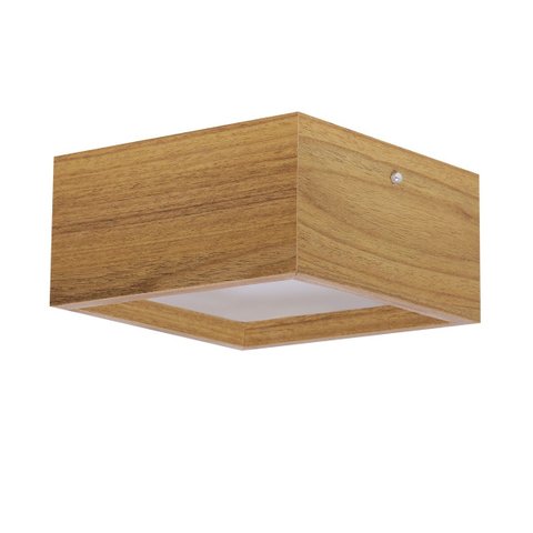 Plafon Quadrado Madeira 20x20cm Freijó