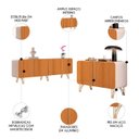 Ver imagem 3 de Balcão Aparador Buffet Saluti e Benvenuto Off/cinamomo - Hb Móveis