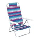 Ver imagem 1 de Cadeira em Alumínio Sunny Reclinável 6 Posições Piscina Praia Comfort Colors Bel:rosa