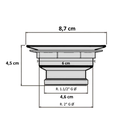 Ver mais imagens de Válvula Pia Cozinha Americana Escoamento 3.1/2'' ABS Cromada:Prateado