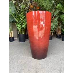 Vaso Grande para Planta para Decoração Sala Varanda Jardim (liso/vermelho) - 3