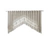 Cortina Renda Bando Cascata 3M X 1M Alt Creme Bule Lisa - 4