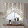 Cortina Renda Bando Cascata 3M X 1M Alt Creme Bule Lisa - 1