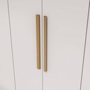 Ver imagem 7 de Quarto Modulado Adapt 9 Portas 2 Gavetas MDP 349cm Nogueira-Branco