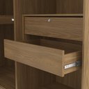 Ver imagem 6 de Quarto Modulado Adapt 9 Portas 2 Gavetas MDP 349cm Nogueira-Branco