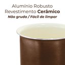 Ver imagem 3 de Leiteira Fervedor Antiaderente de Indução Cerâmica Marrom Roma Plus 14cm - Casambiente