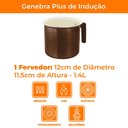 Ver imagem 6 de Leiteira Fervedor Antiaderente de Indução Cerâmica Marrom Roma Plus 14cm - Casambiente