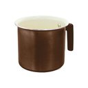 Ver imagem 1 de Leiteira Fervedor Antiaderente de Indução Cerâmica Marrom Roma Plus 14cm - Casambiente