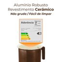 Ver imagem 5 de Leiteira Fervedor Antiaderente de Indução Cerâmica Marrom Roma Plus 14cm - Casambiente