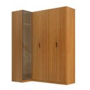 Ver imagem 6 de Guarda Roupa de Canto Reto 5 Portas 1 Reflecta Altezza Clean Belmax:Freijó